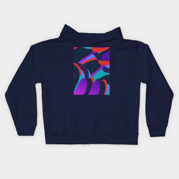 Advance Pattern Retro AZG7 Kids Hoodie by vectorhelowpal